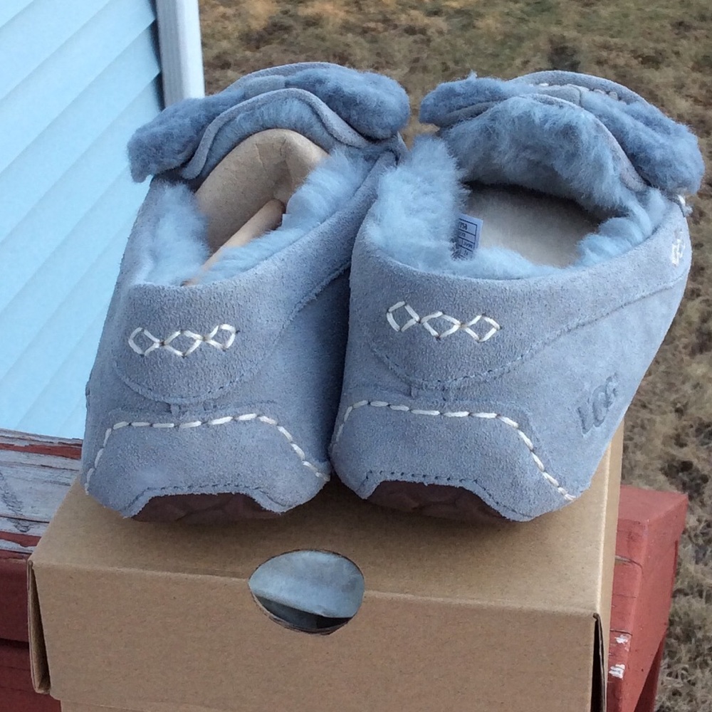 UGG W ANSLEY FUR BOW SLIPPERS - Picture 4 of 8